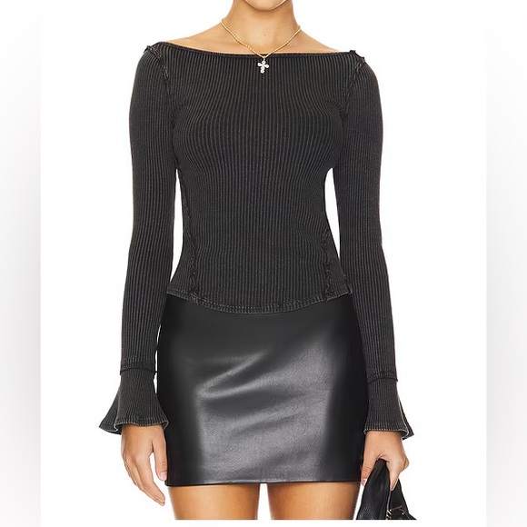 FREE PEOPLE Women’s We The Free Soul Sister Layering Top-Black-SIZE X-SMALL - Picture 15 of 16